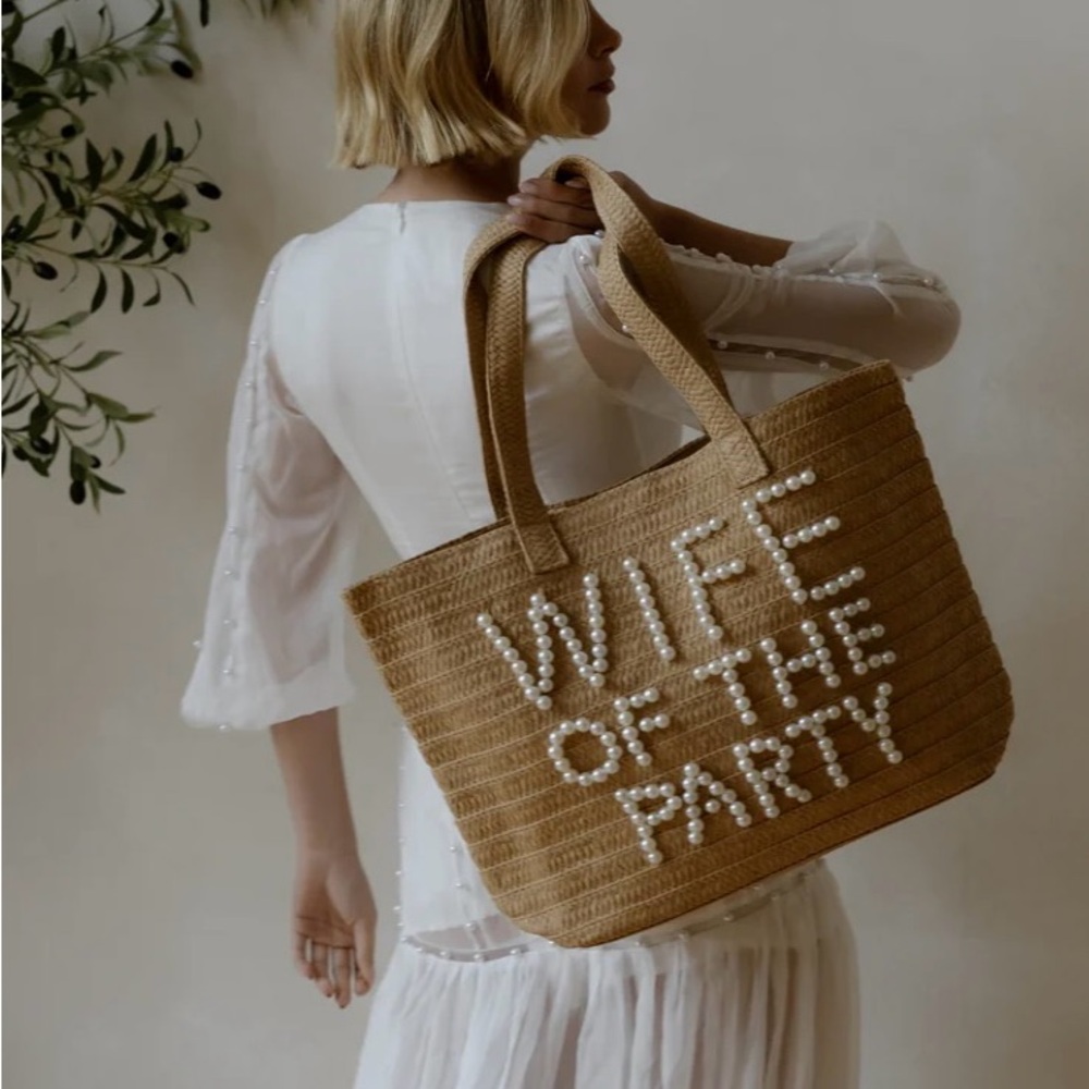 “Wife of the Party” Tote Bag (Untamed Petals)